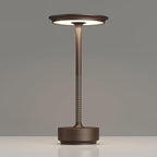 1 Pack Rechargeable Table Lamps Cordless, Portable 5000mAh Outdoor Table Light, 3 Color Stepless Dimming LED Table Lamp with Memory Function, for Home/Dinner/Patio/Restaurant.(Brown)