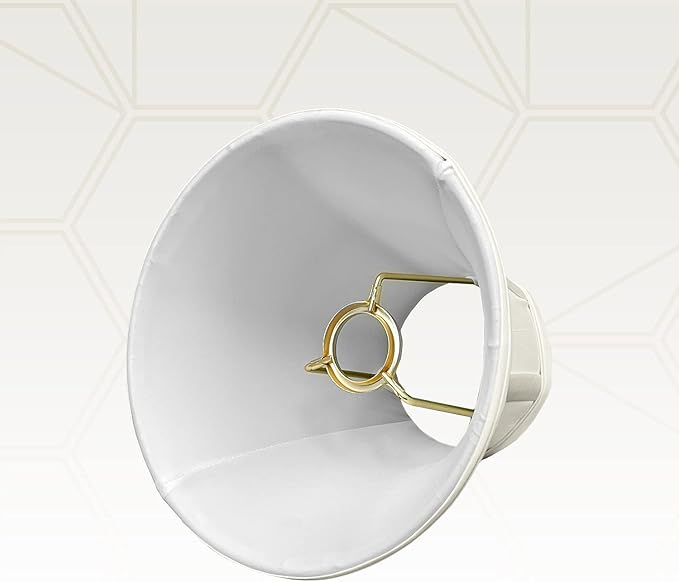 Royal Designs, Inc. BSO-704UT-8WH-2 True Bell Basic Lamp Shade with UNO Fitter, 4 x 8 x 6.5, White, 2-Pack