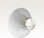 Royal Designs, Inc. BSO-704UT-8WH True Bell Basic Lamp Shade with UNO Fitter, 4 x 8 x 6.5, White
