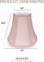 Royal Designs, Inc. BSO-704-12PNK-2 True Bell Basic Lamp Shade, 6.5 x 12 x 10.5, Pink, 2-Pack