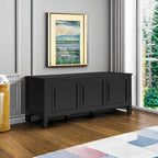 SIMPLIHOME Connaught Storage Bench - 51 inch Wide Solid Wood Trunk Bench in Black, Traditional Bench for Entryway with Lift-Up Lid and 3 Hidden Compartments