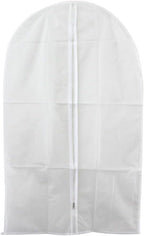 Bringsine Hanging Garment Bag Lightweight Clear Full Zipper Suit PEVA Dust Cover for Closet Clothes Storage See-Through Travel Organizer Dress Pack of 5 (60x100CM)