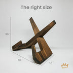 KINGDOM SOLUTIONS 1-Pack Wooden Easels Wood Brown – Plate Stand – Sturdy Book Stand for Art, Pictures, Plates, Frames, and Decorative Displays