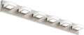 Ralbay 6-Light Brushed Nickel Bathroom Vanity Light Metal Acrylic Modern LED Bathroom Lighting Over Mirror