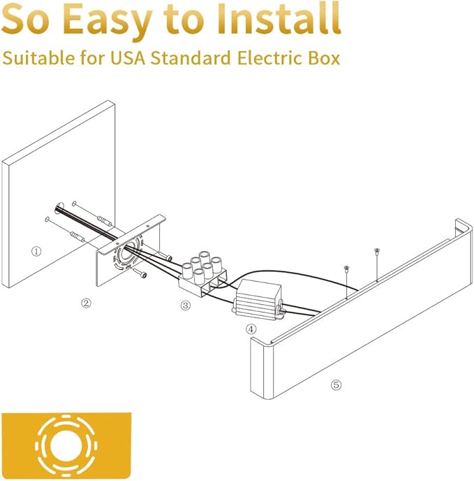 Aipsun 30W/32.6in Modern Black Vanity Light Indoor Modern Rectangular LED Wall Mount Light Up and Down Vanity Light for Bathroom Lighting Fixtures Warm Light 3000K