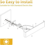 Aipsun 30W/32.6 inch Modern LED Vanity Light for Bathroom Light Fixture Up and Down Wall Light(Warm White 3000K)