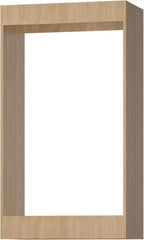 ROOMTEC 19.5" Double Hanging Closet Unit, Modular Closet System with Hanging Rod, Wardrobe Organizer for Bedroom or Walk-in Closet, Wall Mounted, Customizable Clothes Storage Unit, Wood