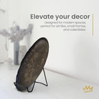 KINGDOM SOLUTIONS MADE IN USA 4-Pack Adjustable Black Metal Easels - Book Stand - Sturdy Plate Stand for Art, Pictures, Books, Frames - Unique on the Market