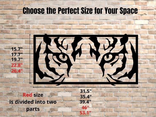 Vailla Tiger Eyes Wood Wall Art Decor Wooden Tiger Head Wall Hanging Sculpture Wooden Animal Modern Wall Home Decoration Nature 3D Textured Sculptures for Living Room Bedroom Office Dinnig Room