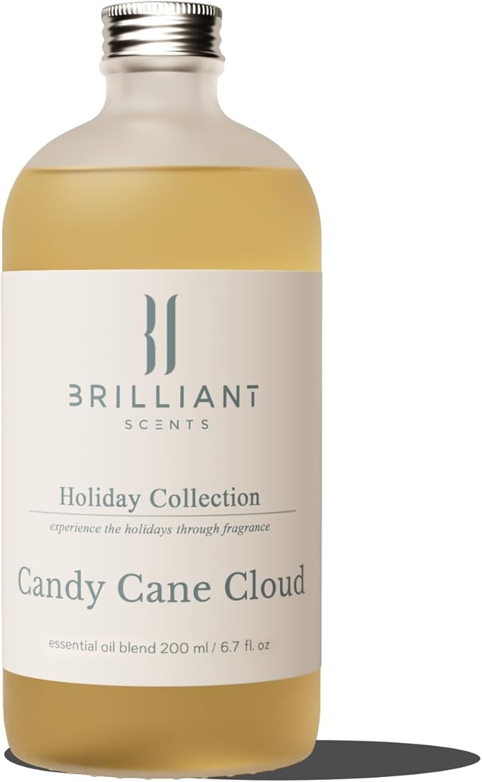 Brilliant Scents Candy Cane Cloud Scent | Citrus Nuance, Menthol | Luxury Home & Business Scent | Fragrance Oil | 200ML