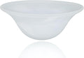 LightAccents White Floor Lamp Glass Shade Replacement - Modern Bowl Torchiere Lamp, Height: 4.75 inches, Width: 12 inches