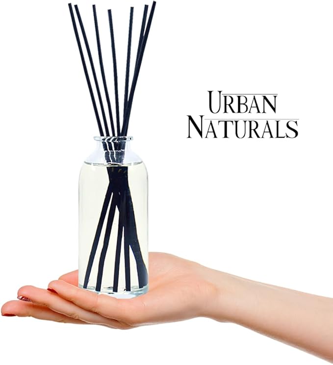 Urban Naturals Black Raspberry Vanilla Reed Diffuser Set | Made with Essential Oils & Real Botanicals | BlackBerry, Raspberry, Amber, Vanilla Orchid & Sandalwood | Made in The USA