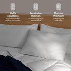 Coop Home Goods Essence Down Alternative Pillow Set of 2, Queen Size, Best Pillows for Sleeping, Adjustable Alternative to Down Pillows, Luxury Hotel Pillow for Back, Stomach or Side Sleepers