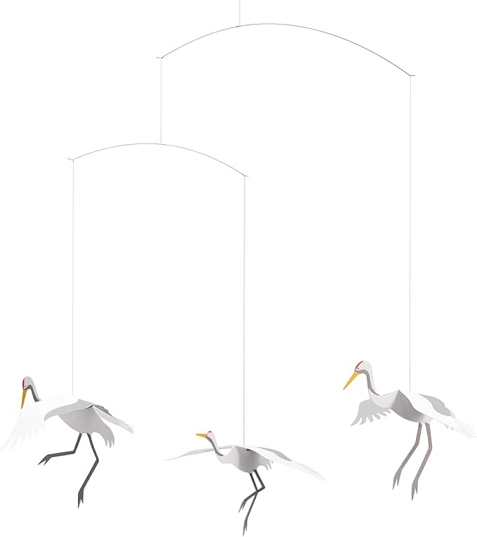 Crane Hanging Mobile - 18 Inches - High Quality - Handmade in Denmark by Flensted