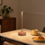 EJQ Cordless Table Lamp,Bedside Table Lamp for Bedroom,6000mAh Battery Operated Portable LED Desk Lamp,3 Way Dimmable Touch Lamp Rechargeable USB Charging Ports for Restaurant/Patio/Outdoor(Brown)