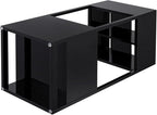 MyGift Premium Hotel Series Opaque Black Acrylic Freestanding Umbrella Holder Rack, Commercial Grade 12mm & 8mm Thick Acrylic Home Entryway Storage Stand for Long and Short Umbrellas