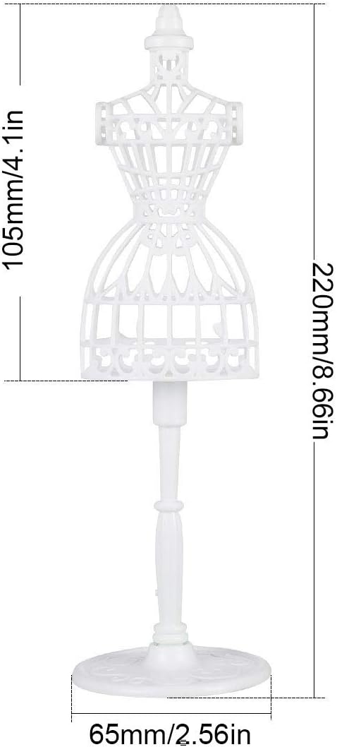 5pcs Doll Clothes Model Rack 220mm Hollow Art Model Frame Clothes Gown Display Mini Mannequin Model for Doll Toy Display