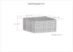 SIMPLIHOME Nate Square Pouf - 20 inch Wide Upholstered Handwoven Cotton Ottoman in Patterned Grey Melange, Boho Footstool or Extra Seating for Living Room with Artisanal Texture, Assembled