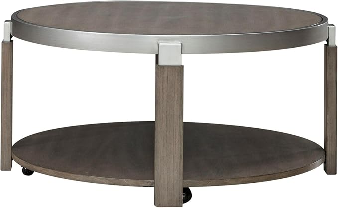 Liberty Furniture Sutton Cocktail Table for Living Room - Bleached Sand