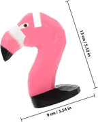 SUPVOX 2pcs Flamingo Wooden Eyeglasses Stand Animal Glasses Holder Spectacle Display Rack for Home Office Desk Decor