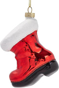 Hanging Christmas Ornaments 2025, Handcrafted Glass Blown Xmas Tree Decorations Holiday Ornaments Funny Gifts Collectible Winter Festival Decor for Home Party, Christmas Boots