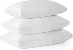 Bafode Goose Feathers Down Pillows, Pillows King Size Set of 2, 100% Cotton Cover,Gusseted Hotel Collection Bed Pillow for Back, Stomach or Side Sleepers