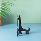 Artliving 5 Inch Black 12pcs/Set Plastic Easels Plate Display Stands Picture Frame Stand Holder