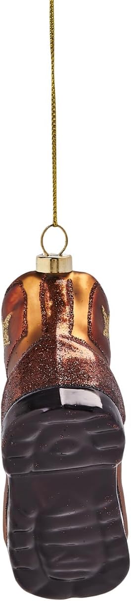 Hanging Christmas Ornaments 2025, Handcrafted Glass Blown Xmas Tree Decorations Holiday Ornaments Funny Gifts Collectible Winter Festival Decor for Home Party, Martin Boots