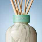 Capri Blue Modern Marble Reed Diffuser Set - Includes Reed Diffuser Sticks, Scented Oil & Glass Bottle - Luxury Scents for Bedroom Decor & Bathroom Air Freshener - Coconut Santal (5.7 fl oz)