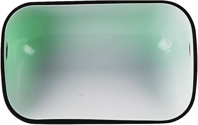 FIRVRE Mini Green Glass Bankers Desk Lamp Shade Replacement Cover,Small bankers lamp shade("5.9 IN " L "3.7IN" W)