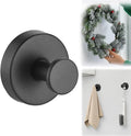 2026 Upgraded Suction Cup Hooks for Door Wreaths, Removable No Drill Wreath Hangers for Front Door, Reusable Hooks Holder for Glass Window Towel Shower Bathroom Kitchen (1, Black)