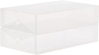 Whitmor Clear Vue Boot Box - Heavy Duty Stackable Boot Storage - (Set of 2)