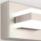 SOLFART 5 Light Bathroom Vanity Light Brushed Nickel Bathroom Vanity Light Fixtures Over Mirror Led Lights for Restroom Nickel