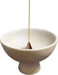 Ceramic Incense Holder for Sticks - Incense Burner Holder Zen Decor - Decorative Bowl for Table Décor Design - 5.3" W X 3.9" H