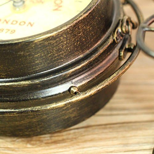 Berry President Antique Crafts Retro Vintage Style Bicycle Desk & Shelf Clock Modern Home Office Decoration Tabletop Display Ornament (Dark Brown)