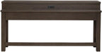 Liberty Furniture Cascade Falls Living Room Console Bar Table with Charging Station - Satin Espresso