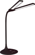 OttLite Pivot LED Desk Lamp – 3 Color Modes, 40-Minute Shut-Off Timer, Adjustable Neck, ClearSun LED, Touch Activated Controls, Gradual Dimmer, for Working, Crafting, Sewing, Studying (Black)