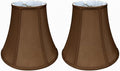Royal Designs, Inc. BSO-704-12BR-2 True Bell Basic Lamp Shade, 6.5 x 12 x 10.5, Brown, 2-Pack