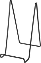 SINJEUN 8 Pack 8 Inch Display Stands, Picture Frame Holder Stand, Tabletop Picture Easel Stand, Black Iron Frame Stand for Decorative Plates, Photo Frames