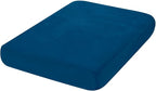 hyha Velvet Couch Cushion Covers, Soft Sofa Seat Covers for sectional 2 Cushion Couch Washable, Magic Sofa Slipcover with Elastic Bottom, Non-Slip Furniture Protector for Pets, Kid(Medium, Royal Blue)