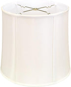 Royal Designs Basic Drum Lamp Shade - White - 15 x 16 x 16