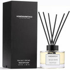 Reed Diffuser Set, Ocean Mist & Sea Salt 5.63 fl oz (160 ml) - Scented Oil Diffuser with 6 Sticks Luxury Fragrance for Home, Office & Bathroom Shelf Decor.