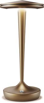 Cordless Lamp Rechargeable LED Table Light,48Hrs Battery Operated Table Lamp,Potable Lamp with Stepless Dimming and Waterproof Lamp for Kitchen,Dining,Shower,Outdoor Patio,Camping (1Pbronze)