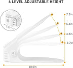 Shoe Slots Organizer 20 Pack - Shoe Stackers, Space Savers 50%, 4 Levels Adjustable, Double Layer Holders for Closet, White
