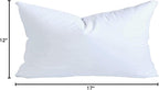 MoonRest® 12x17 Inch Synthetic Down Alternative Rectangle Pillow Insert Form Stuffer for Sofa Shams, Decorative Throw Pillow, Cushion and Bed Pillow Stuffing - Hypoallergenic 12“X 17”