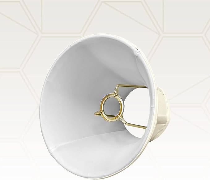 Royal Designs, Inc. BSO-704UT-8EG True Bell Basic Lamp Shade with UNO Fitter, 4 x 8 x 6.5, Eggshell