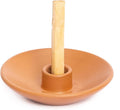 Luna Sundara Authentic Peru Pottery Palo Santo Stick Holder and Incense Holder with 5 Palo Santo Sticks Handmade Ceramic Smudge Bowl Sage Holder Brown Gift Set