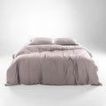 Olive + Crate Tencel Eucalyptus Cooling Duvet Cover Set - Hypoallergenic, Lyocell Tencel Duvet Cover - Soft, Temperature Regulating with Hidden Button Closure & Corner Ties - Queen Size [Dusk]
