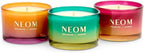 NEOM- Winter Wellbeing Candle Trio Gift Set I 3 x 75gram Candles I 100% Natural Fragrance I Cosy Nights, Christmas Wish & Perfect Peace Candles