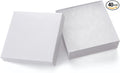 GEFTOL Jewelry Gift Boxes 40 Pack 3.5x3.5x1 Inch Cardboard Jewelry Boxes,Small Gift Boxes for Jewelry Earrings Necklaces Handmade Bangles Bracelets(White)